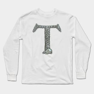 Skull Alphabet T Long Sleeve T-Shirt